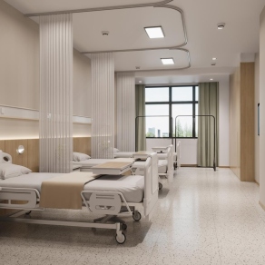 现代医院病房3D模型下载